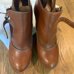 Chloe brown booties